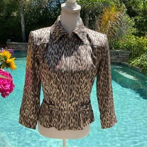 Alberto Makali Cache Sz 4 Vtg 80’s Leopard 🐆 Jacket coat Meow 😸